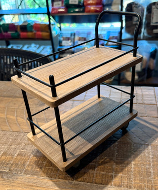 Wood and Metal Tea/Beverage/Food/Plant Cart