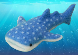 Hamanaka Fiber Felting Kit- Whale Shark (English) (Level 1 Kit)