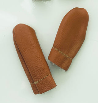 Leather finger guards/protectors (1-PAIR)