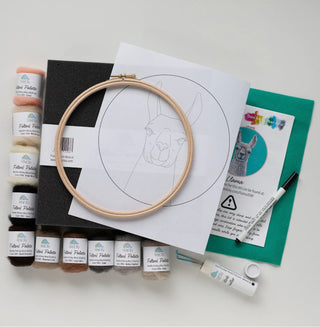 Artist Dani Ives' Llama Needle Felting Kit- (Level 2 Kit)