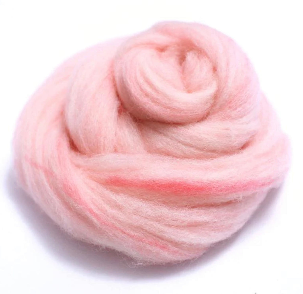 10g Handmade Roving felting Wool Dyed Wet Felting Fiber Pink