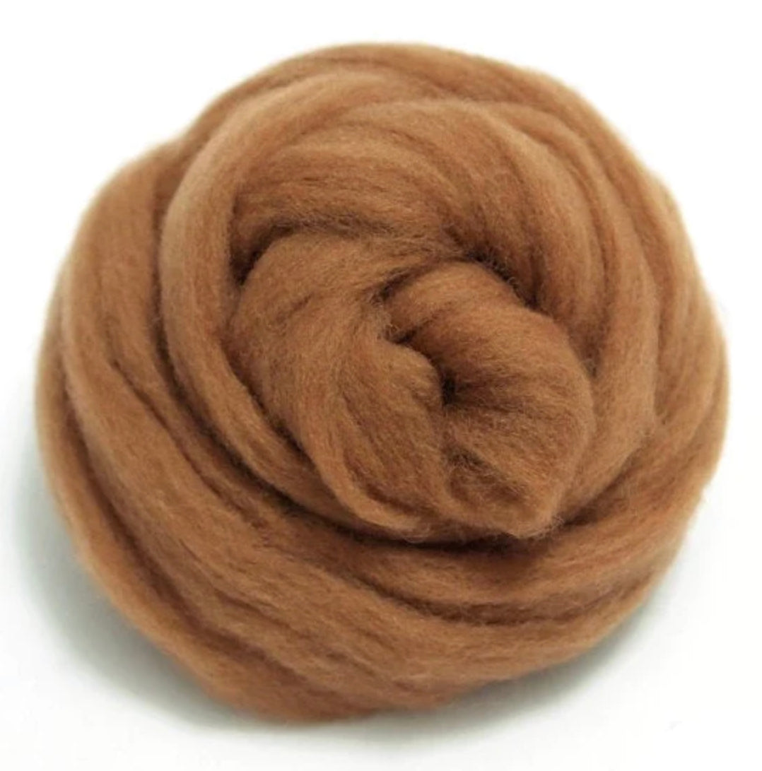 Needle felted wool felting MIX brown wool Roving for felting supplies –  Feltify