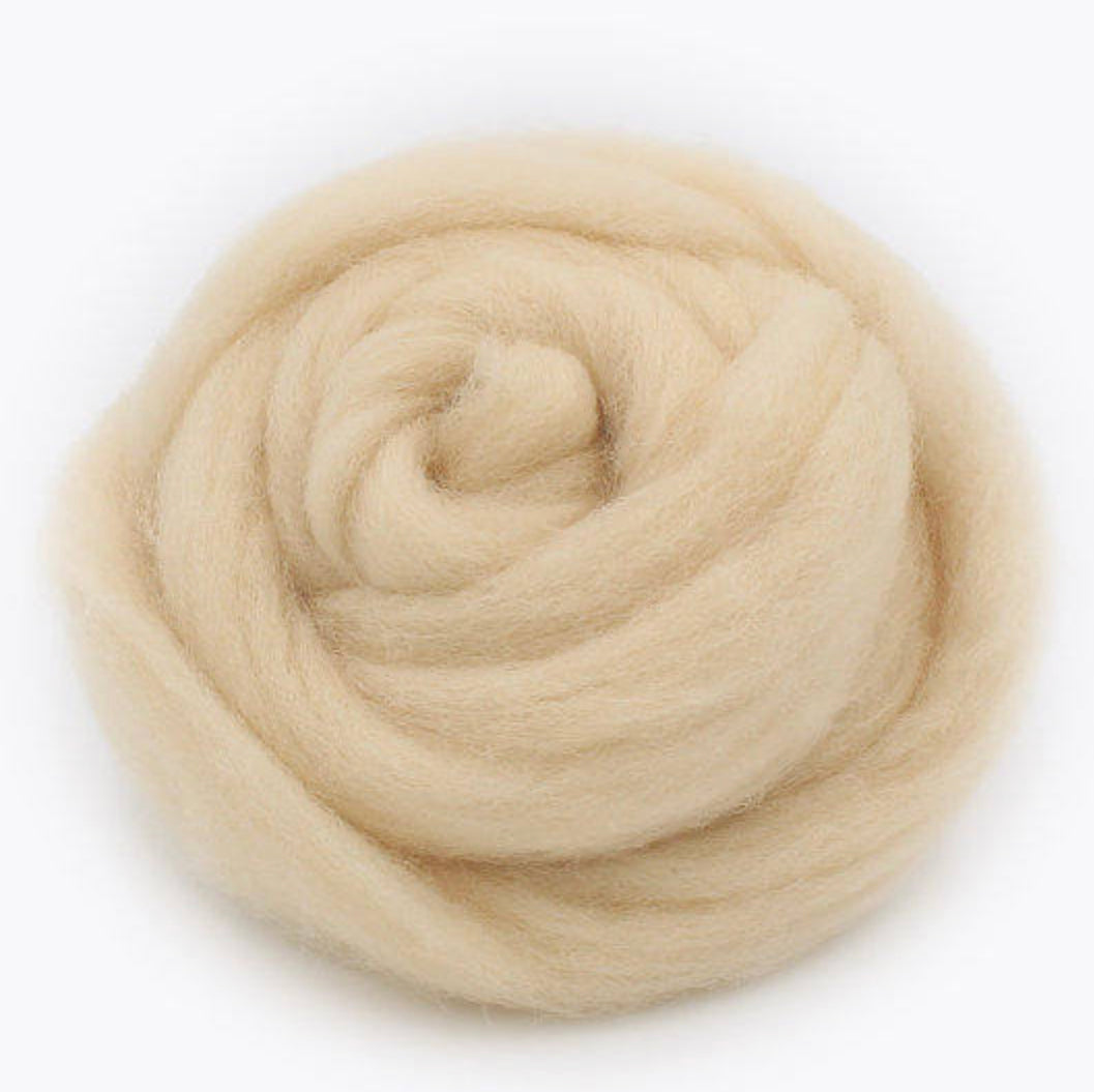 Needle felted wool felting gold brown wool Roving for felting supplies  short fabric easy felt
